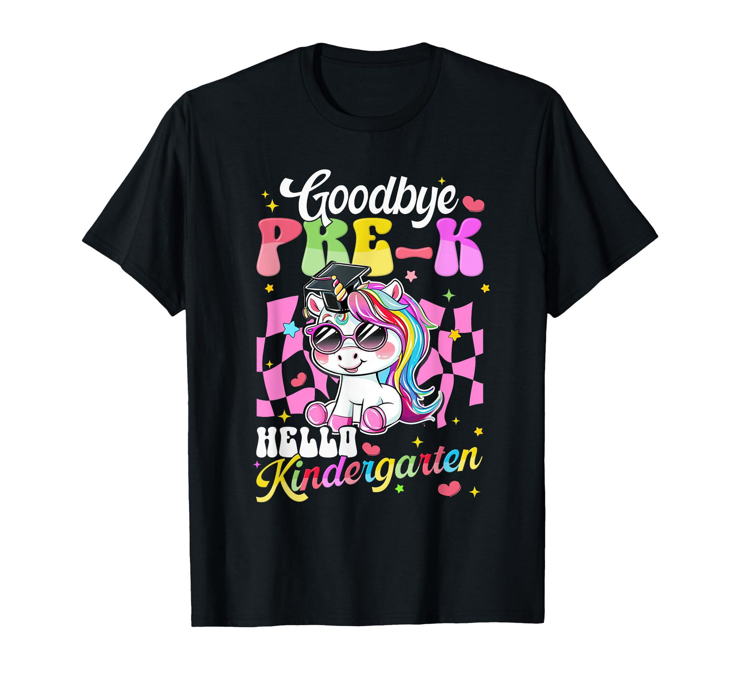 Girls Pre-K Graduation Cute Unicorn Preschool Graduate 2025 T-Shirt