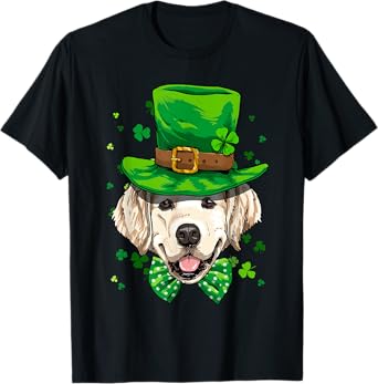 Golden Retriever Leprechaun St Patricks Day Dog Men T-Shirt