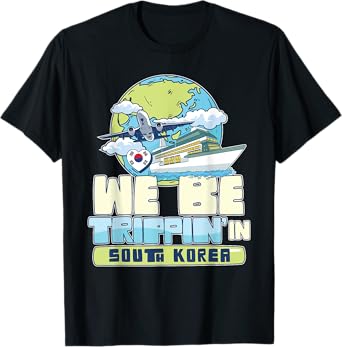 We Be Trippin In South Korea Family Vacation Travel Matching T-Shirt