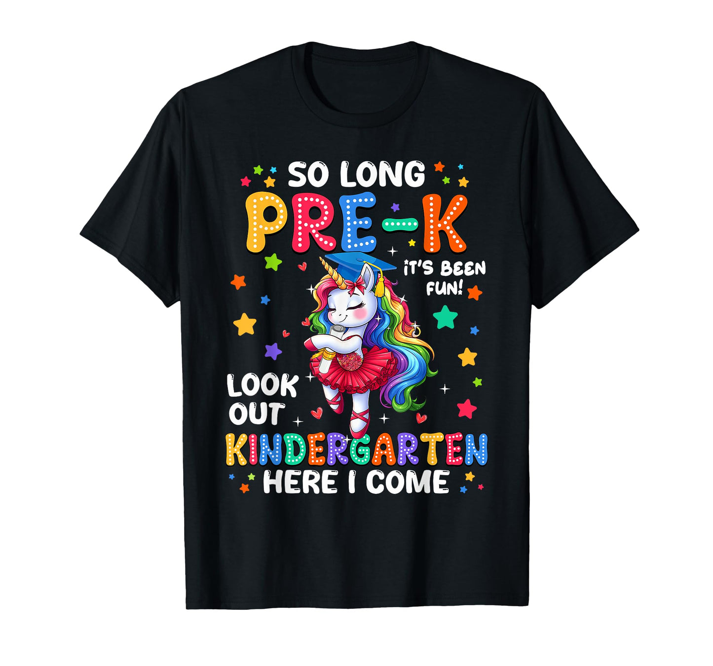 Pre-k Preschool Graduation Girls Kindergarten Here I Come T-Shirt
