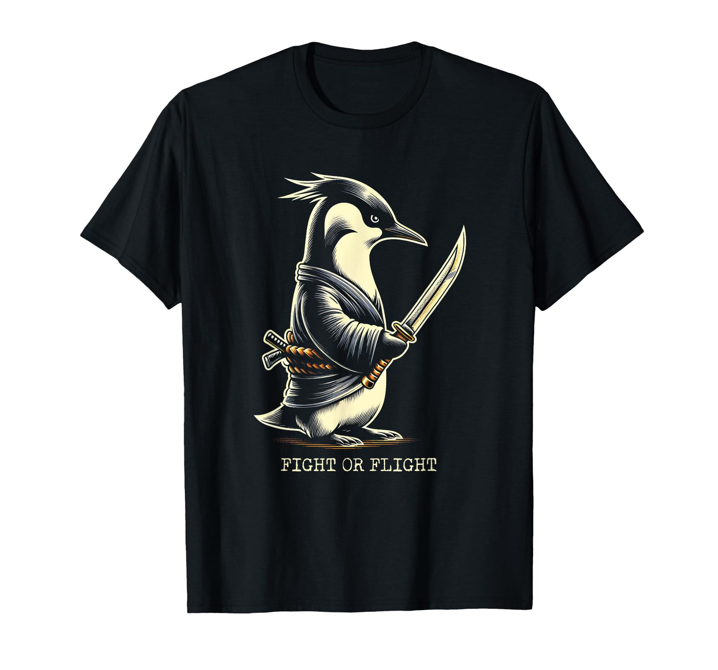 Fight or Flight Penguin T-Shirt
