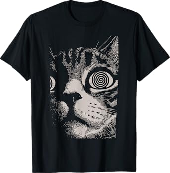 Psychedelic Cat Gothic Art Funny Cat Gifts For Men Women Kid T-Shirt