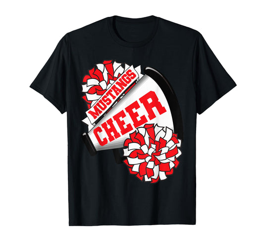 Mustangs Cheer Back To School Cheerleading Spirit R T-Shirt