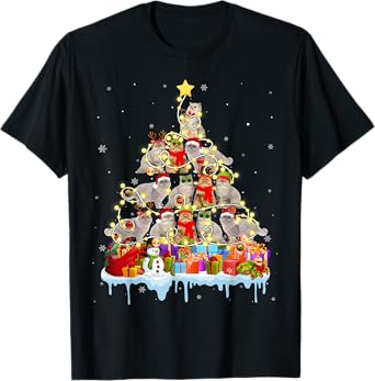 Funny Persian Christmas Tree Pet Cat Lover Gift Men Women Kids T-Shirt