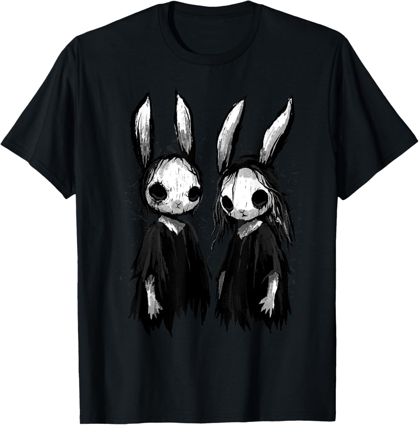 Gothic Shirt Creepy Bunny Goth Rabbit Evil Bunnies Weirdcore T-Shirt