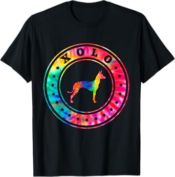 Tie Dye Xoloitzcuintli Xolo Dog Mom Dad Pet Lover Men Women Kids T-Shirt