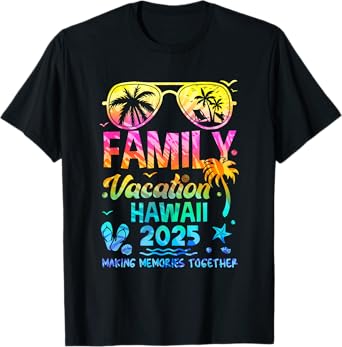 Family Vacation 2025 Hawaii Matching Memories Together T-Shirt