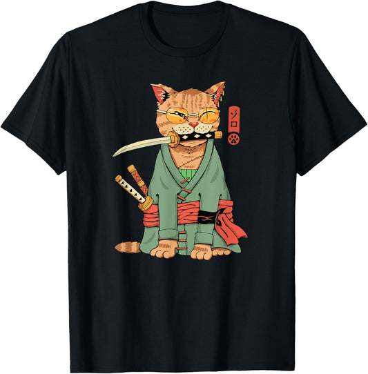 Zoro Cat Warrior T-Shirt