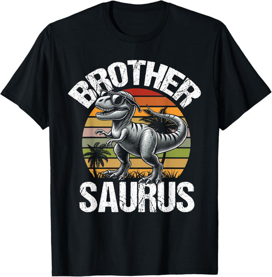 Brothersaurus T Rex Dinosaur Brother Birthday Party Dino T-Shirt