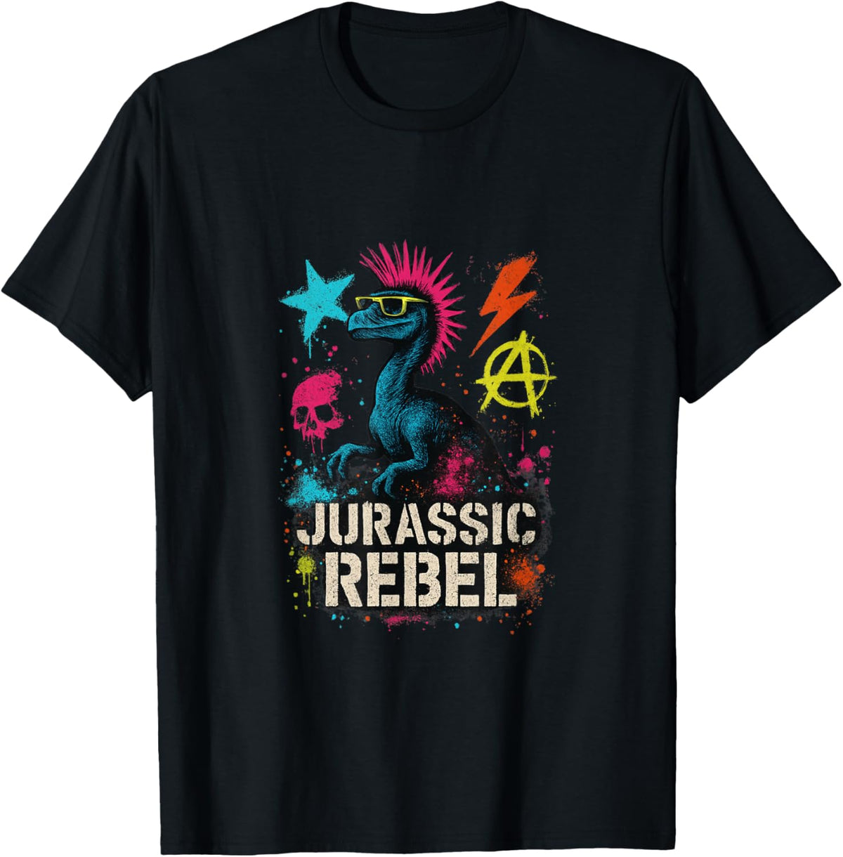 Jurassic Rebel Dinosaur T-Shirt