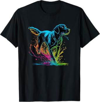 Cute Black Lab Black Labrador Retriever Puppy Dog Mom Animal T-Shirt