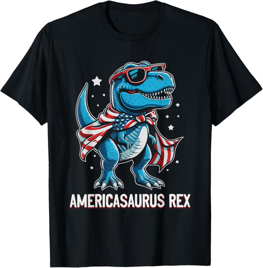 Americasaurus Rex T-Rex Dinosaur Funny 4th of July For Kids T-Shirt