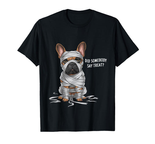 French Bulldog Mummy Halloween Dog T-Shirt