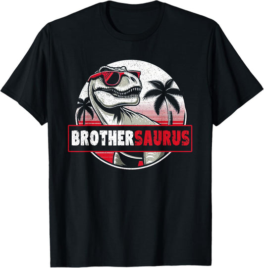 Brothersaurus T Rex Dinosaur Brother Birthday Party Dino T-Shirt