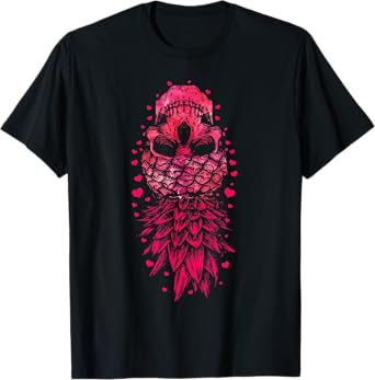 Valentines Day Pineapple Skull Upside Down Lovers T-Shirt