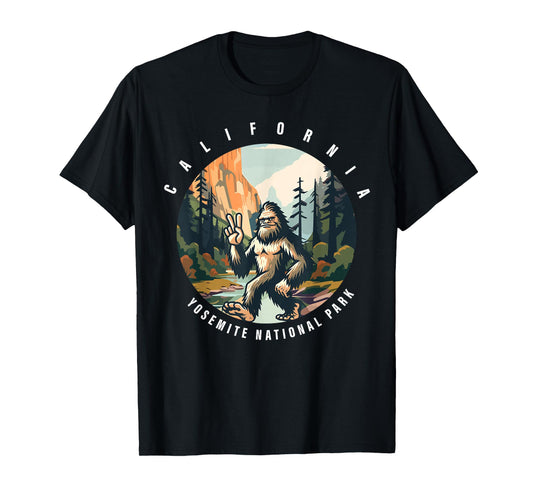 Bigfoot Sasquatch Yosemite National Park T-Shirt