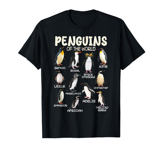 Penguin Tees Penguins Animals of the World Penguin Lovers T-Shirt