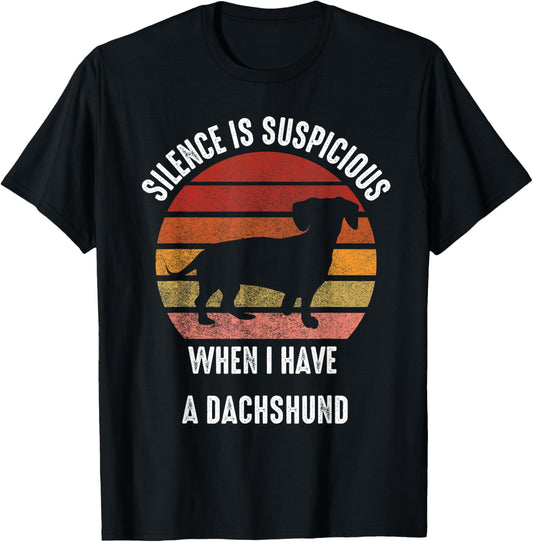 Funny Dachshund Dog Breeds For Dad Mom Kids Dawg Paw Lover T-Shirt