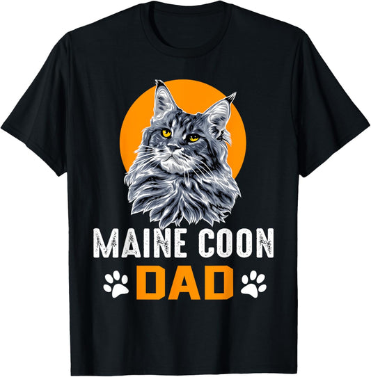Cat - Main Coon Dad - Maine Coon Cat T-Shirt