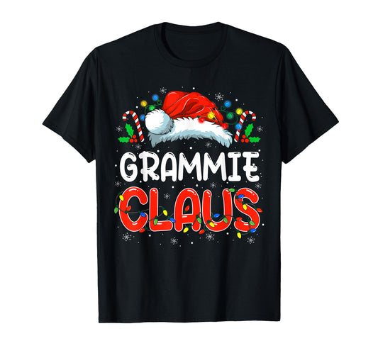 Grammie Claus Christmas Family Matching Pajamas Funny Xmas T-Shirt