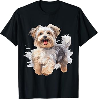 Morkie Dog Breed Pet Cute Graphic T-Shirt