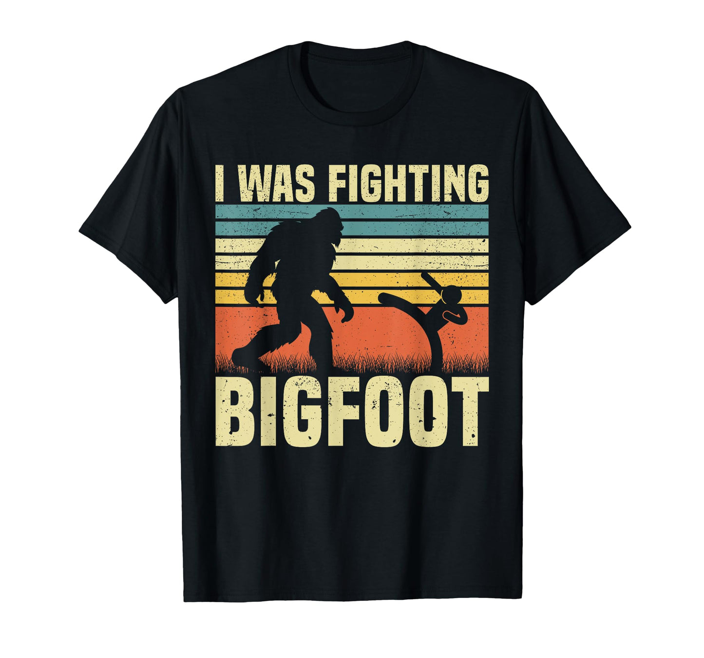 I Was Fighting Bigfoot PWD Funny Broken Leg Arm Wheelchair T-Shirt