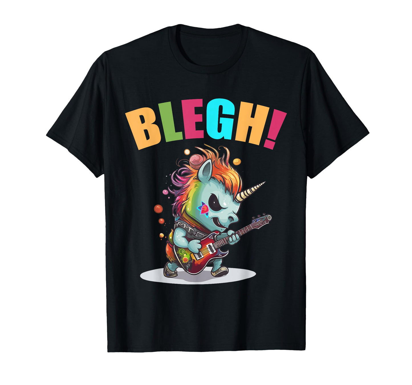 Blegh Heavy Metal Metalcore Unicorn T-Shirt