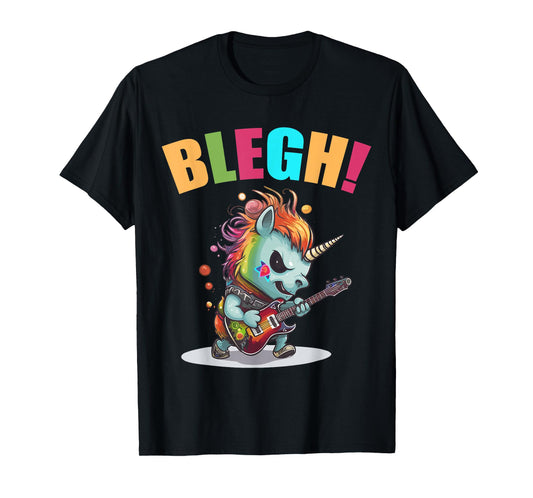 Blegh Heavy Metal Metalcore Unicorn T-Shirt