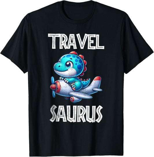 Travel Saurus Funny T-Rex T-Shirt