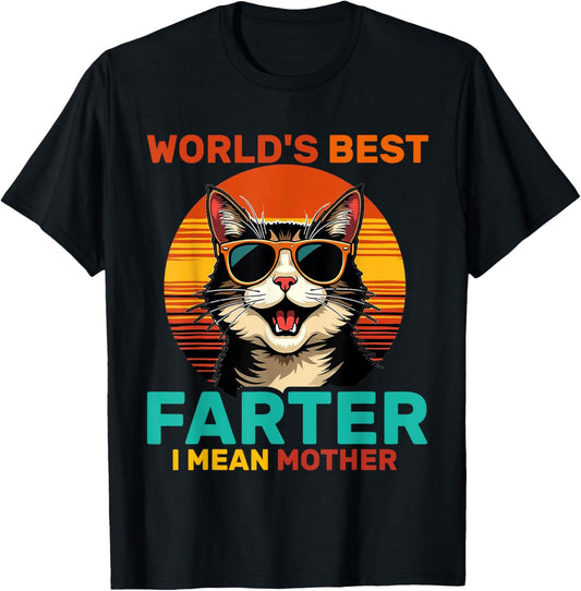 World's Best Farter I Mean Mothers Mothers Day Funny Mom Dog T-Shirt