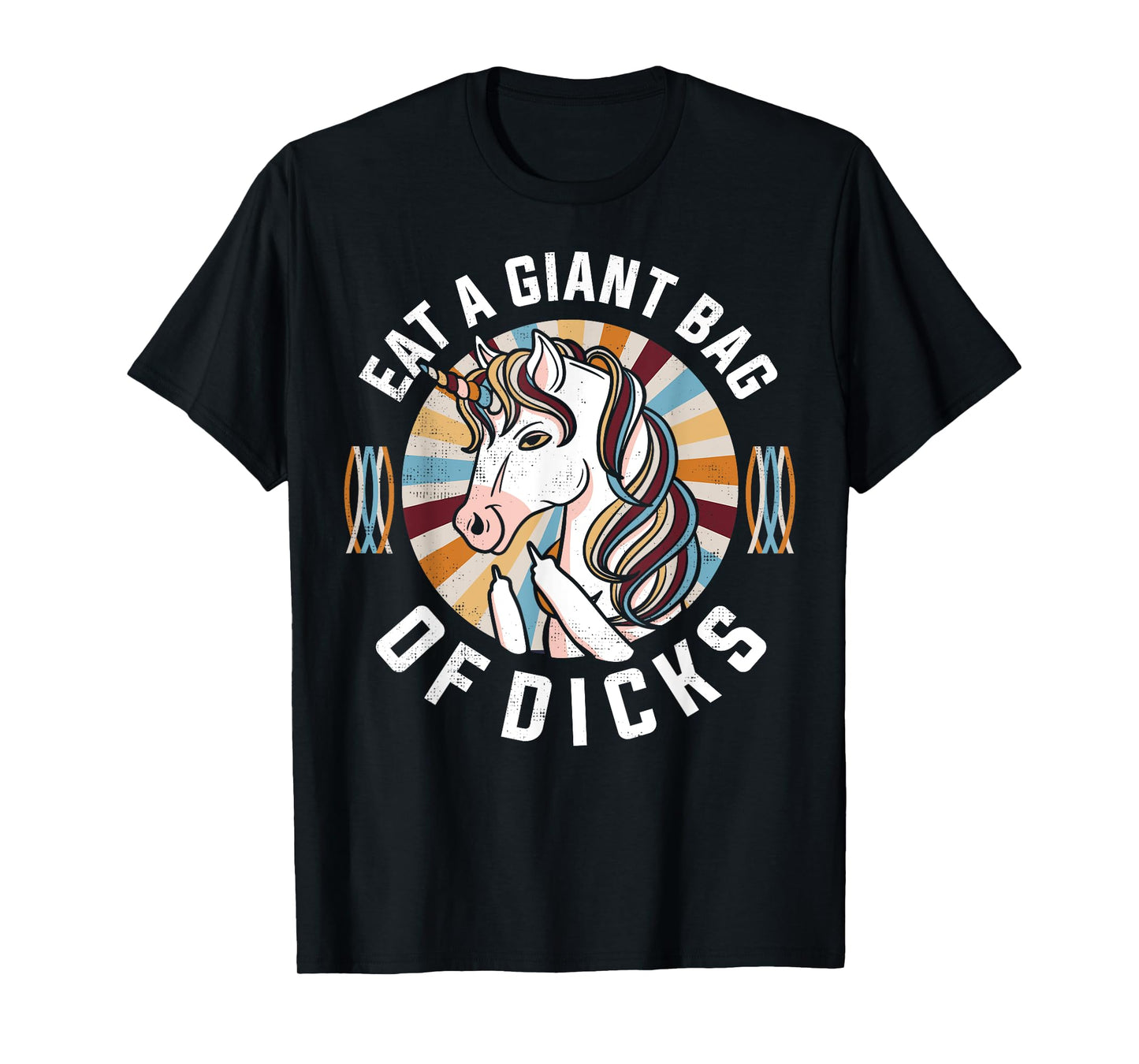 Funny Unicorn T-Shirt - Eat A Bag Of Dicks Joke Tee T-Shirt