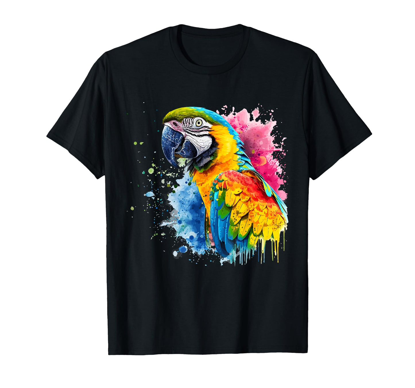 Colorful Parrot Watercolor T-Shirt