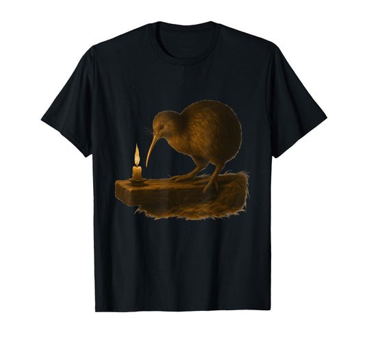 Candlelit Kiwi Night Painting T-Shirt