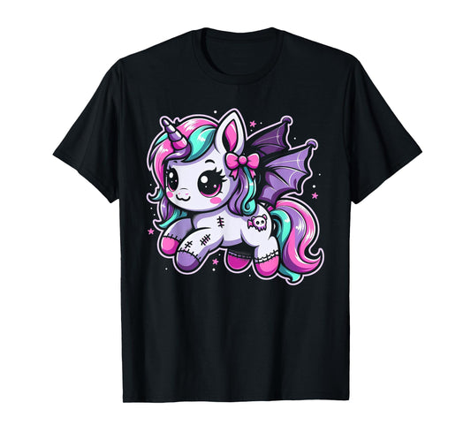 Pastel Goth Unicorn Kawaii Creepy Cute Aesthetic Art T-Shirt