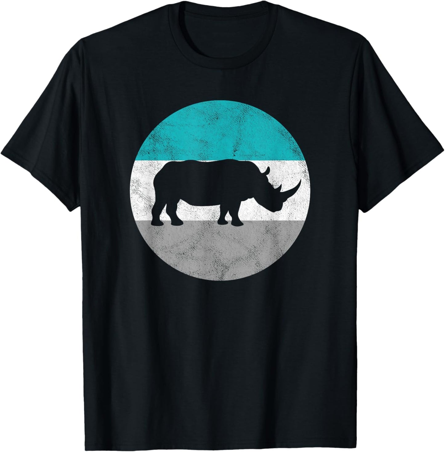 Rhino Retro Rhinoceros Gift For Men or Boys T-Shirt