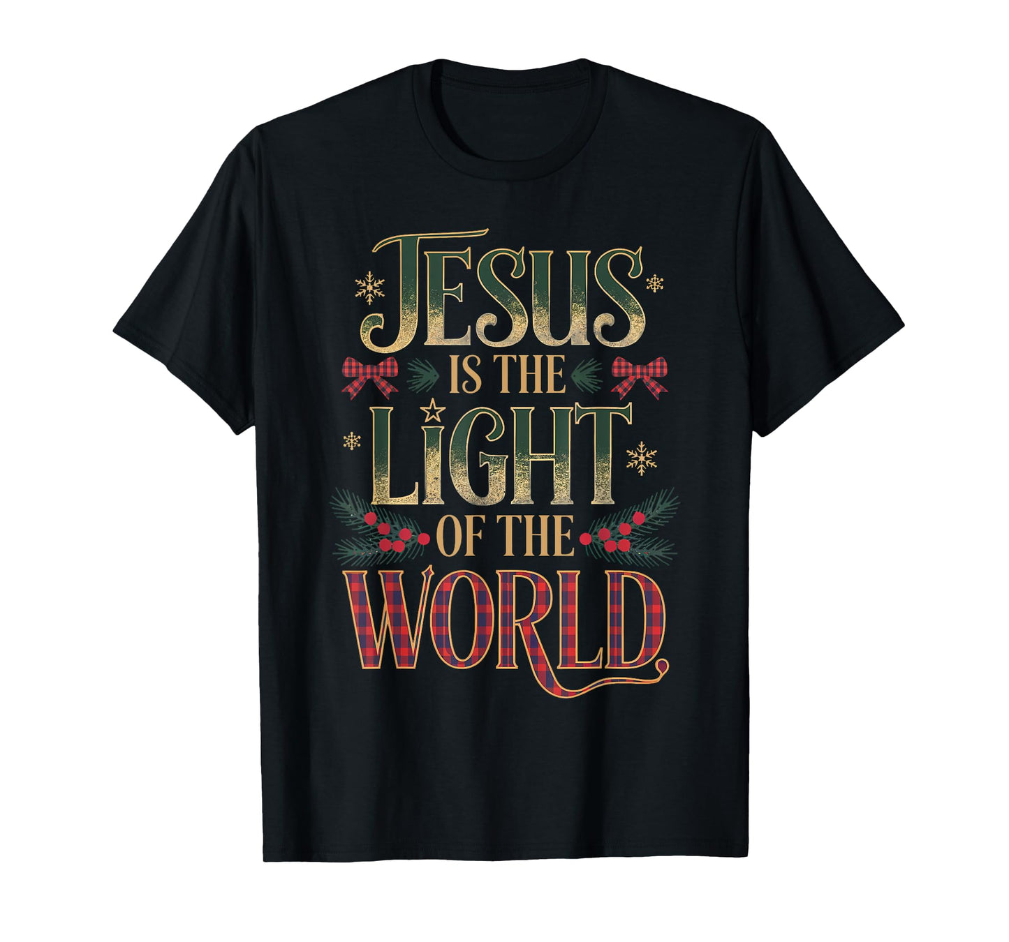 Vintage Jesus Light of the World Coquette Shirt Christmas T-Shirt