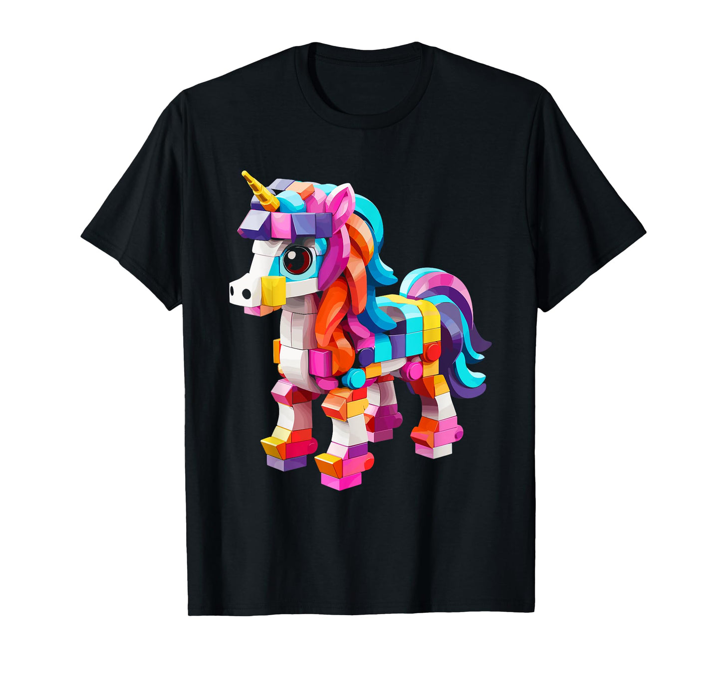 Master Builder Bricks Blocks Play Toys Unicorn T-Shirt