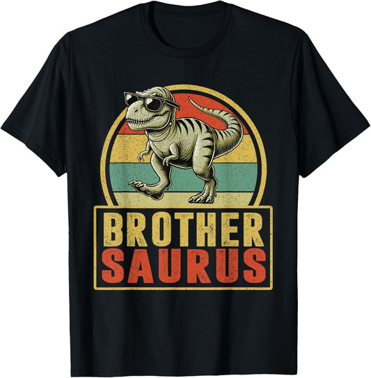 Brothersaurus T Rex Dinosaur Brother Birthday Party Dino T-Shirt