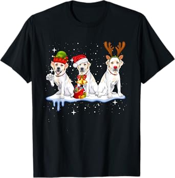 Labrador Retriever Christmas Reindeer Xmas Holiday Costume T-Shirt