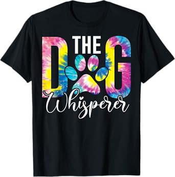 The Dog Whisperer Dog Lover Pet Owner Agility Handler Men Women Girls Kids T-Shirt