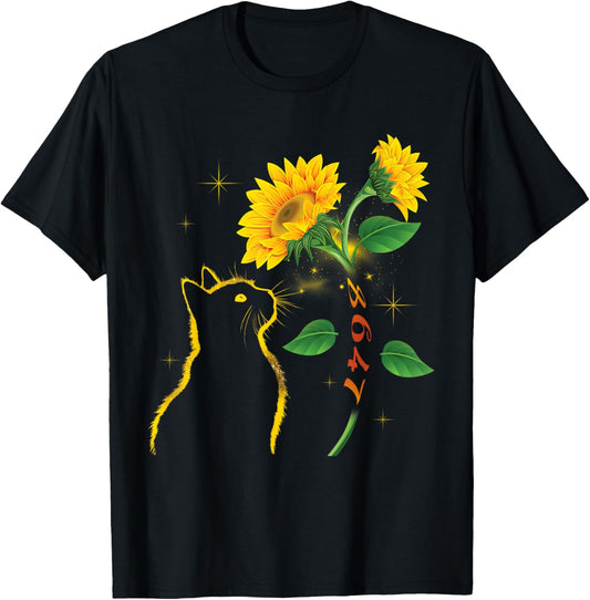 8647 Subtle Anti Trump 86 47 Sunflower Cat Lovers Feminist T-Shirt