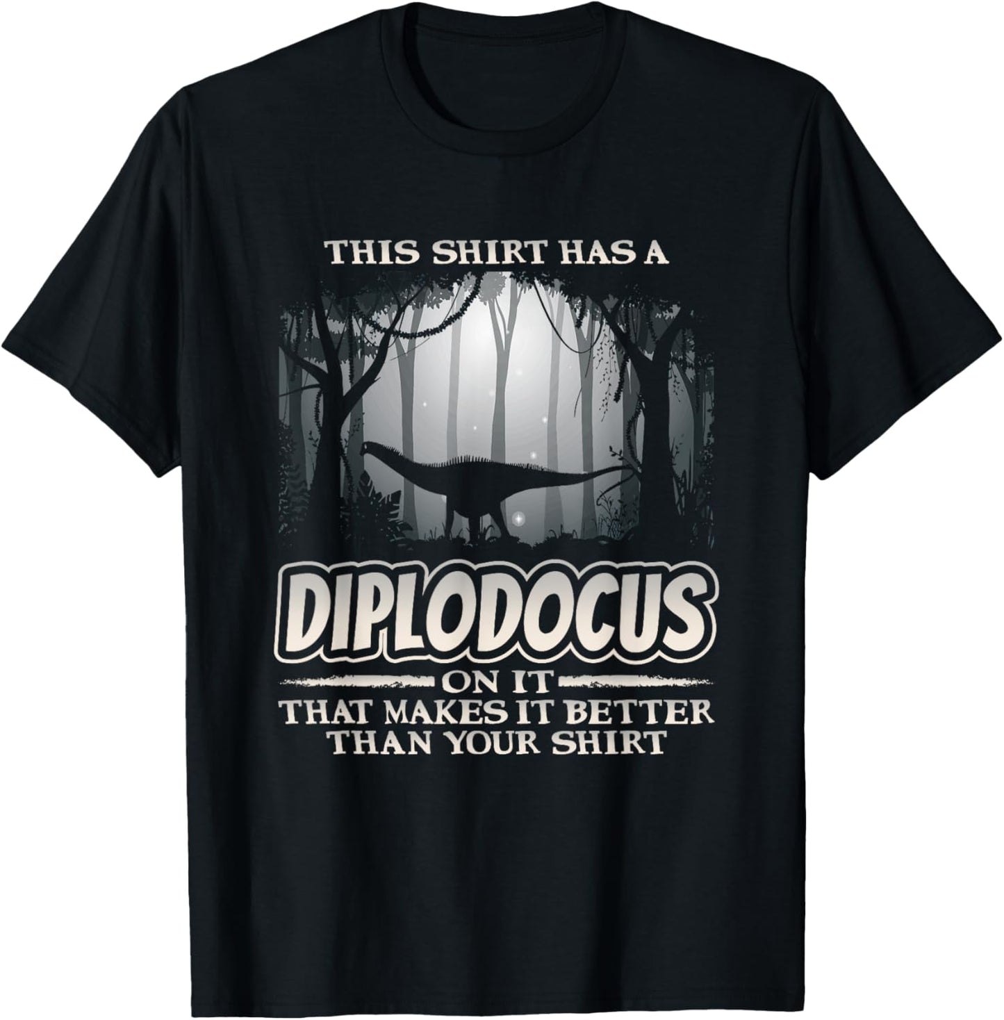 Diplodocus Dinosaur Funny Sauropod Dino T-Shirt