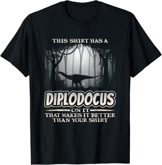 Diplodocus Dinosaur Funny Sauropod Dino T-Shirt