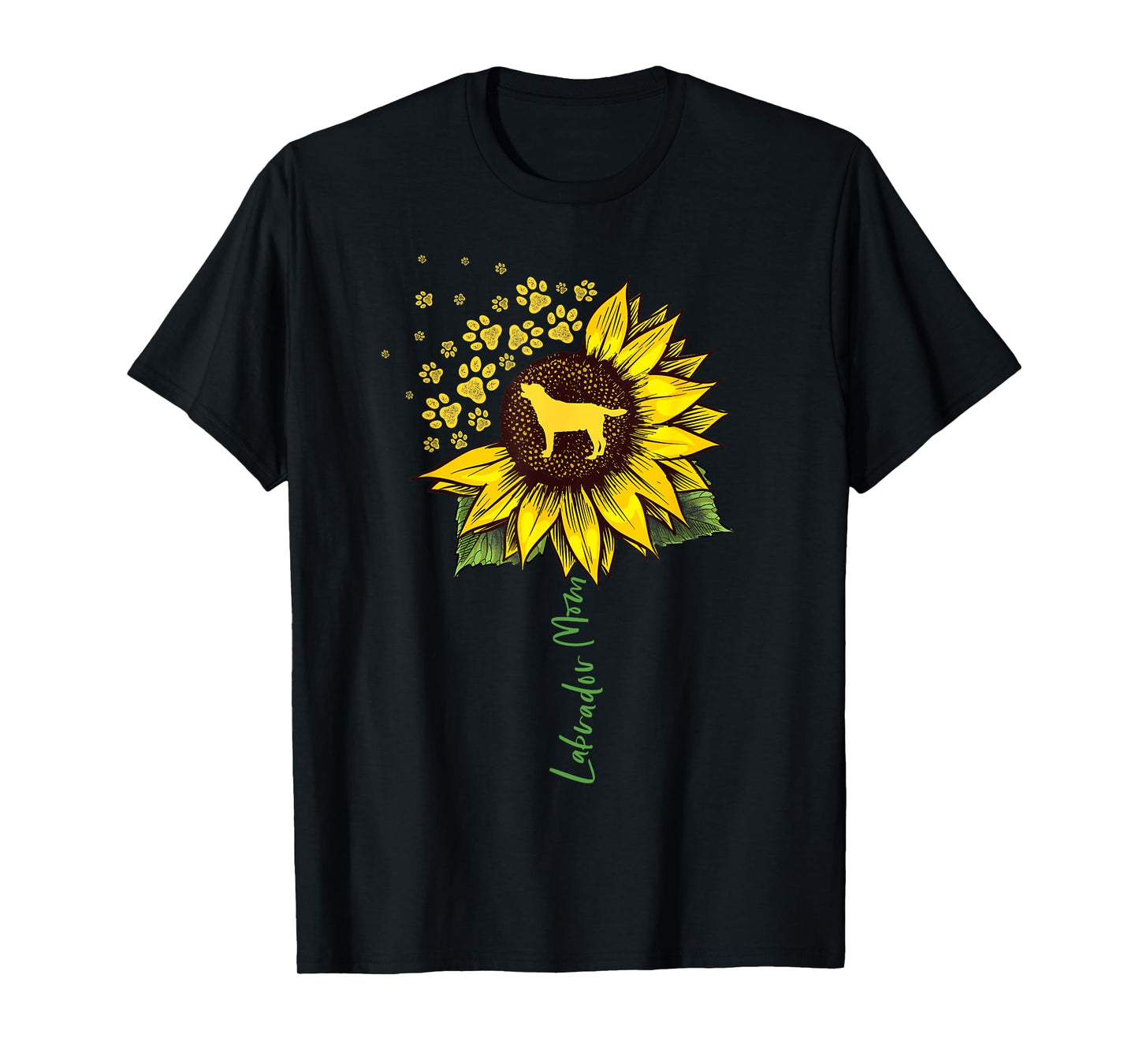 Labrador Mom Sunflower Labrador Retriever Gifts Dog Mom Mama T-Shirt for Men Women Girls Kids