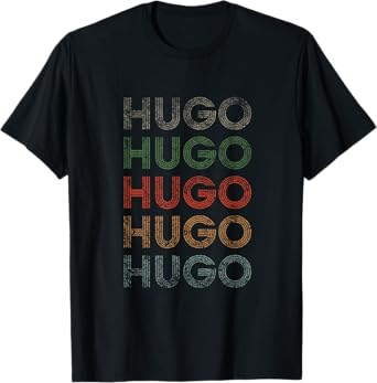 Hugo First Name Grunge Style Vintage Retro T-Shirt