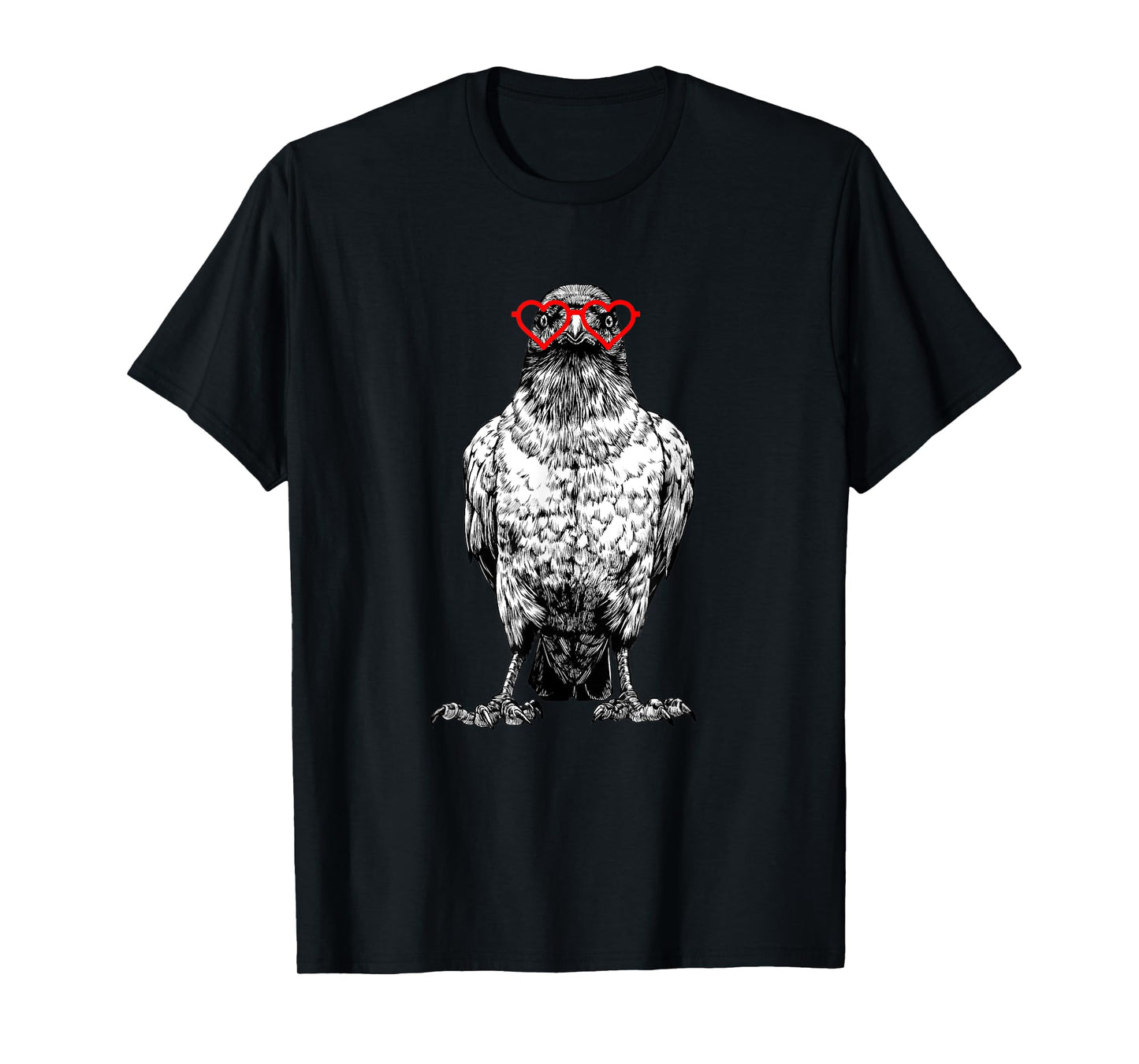 Crow Valentines Day Bird Lover Animal lovers. T-Shirt