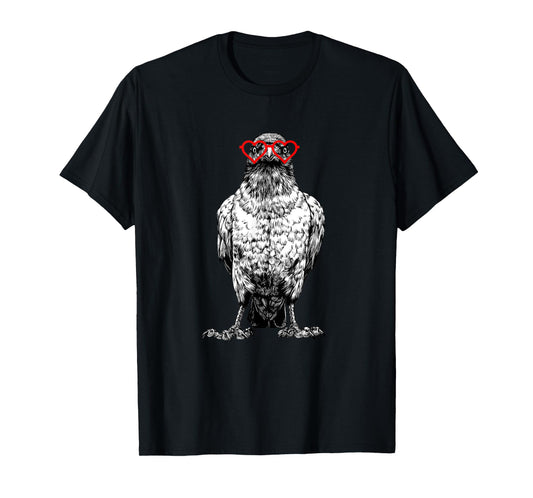 Crow Valentines Day Bird Lover Animal lovers. T-Shirt