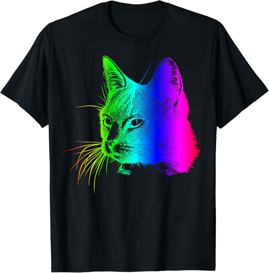 EDM Electronic Dance Techno Rainbow Cat Rave T-Shirt T-Shirt