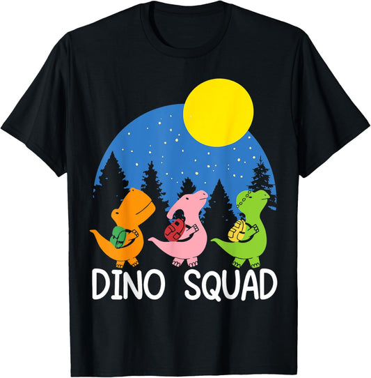 Dino Squad Fossils Dinosaur Matching Dinosaur Love Graphic T-Shirt