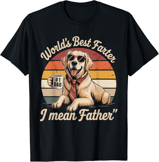 Hilarious Father's Day Dog Design - World's Best Farter T-Shirt